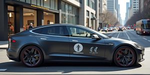 Tesla tulajdonosok világszerte speciális matricákkal készülnek a Robotaxi indulására