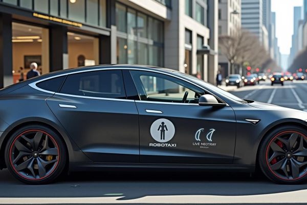 Tesla tulajdonosok világszerte speciális matricákkal készülnek a Robotaxi indulására